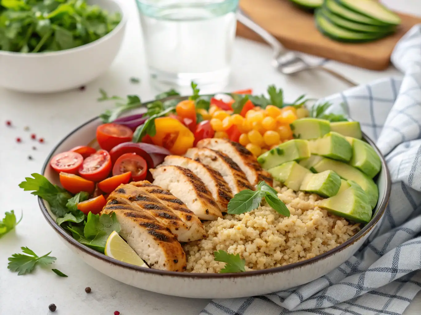 A balanced and nutritious meal being served at Lumina Behavioral Health, emphasizing the importance of healthy eating habits in supporting the physical and mental well-being of clients during their rehabilitation.