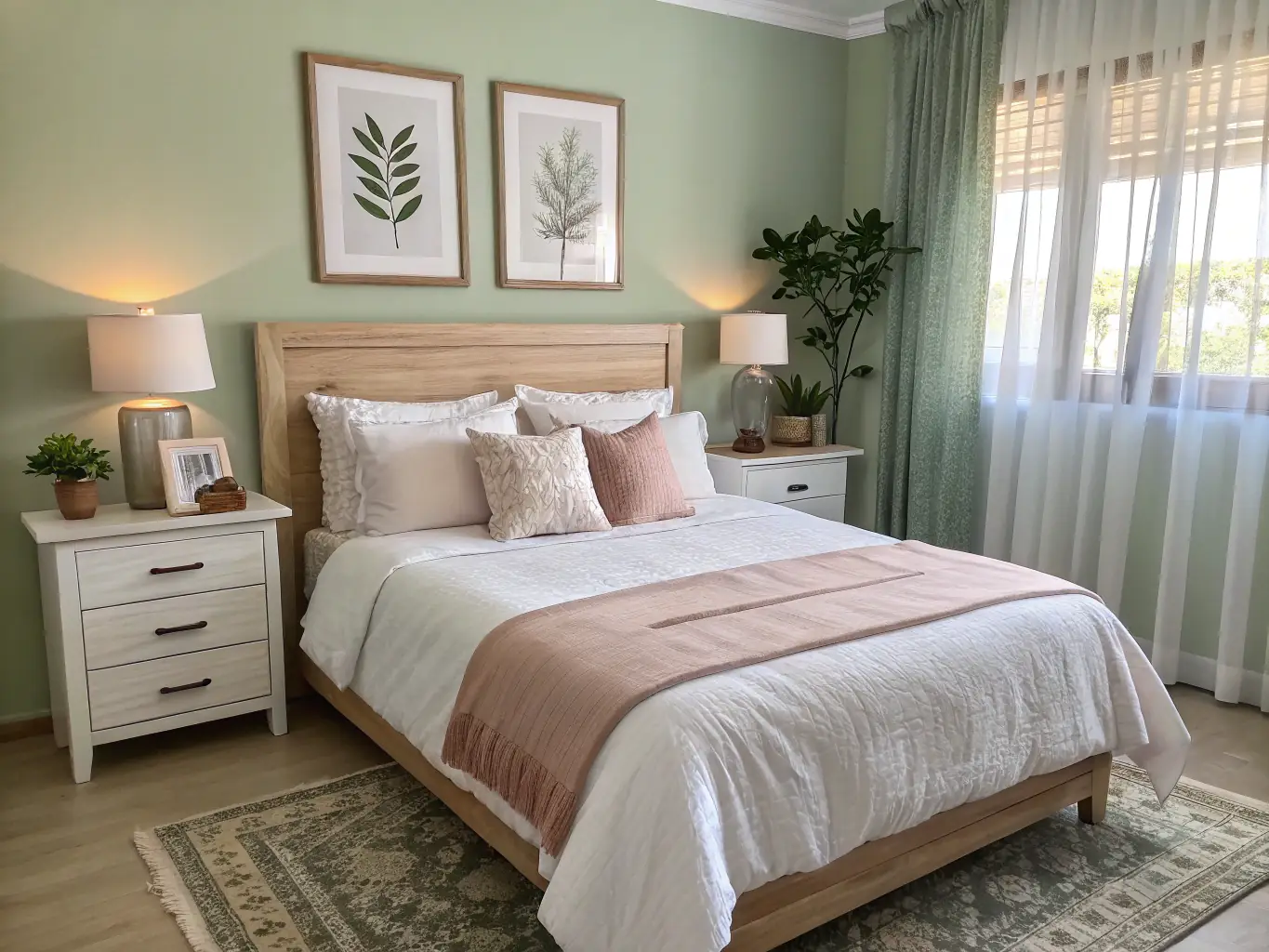 A serene and comfortable bedroom in Lumina Behavioral Health, featuring soft lighting, a cozy bed, and calming decor to promote rest and relaxation during the inpatient rehabilitation program.